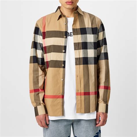 long sleeve burberry shirts for men|burberry long sleeve button up.